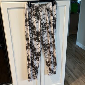 Tie dye Black & White lounge pants Size Large